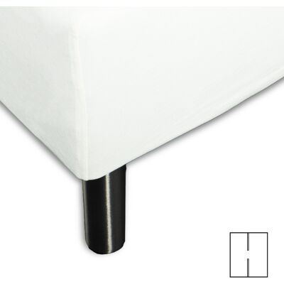 Nordstrand H-split Fitted Sheet - 180x200cm - Hvid - Bomuld Jersey Nordstrand H-split Fitted Sheet - 180x200cm - Hvid - Bomuld Jersey