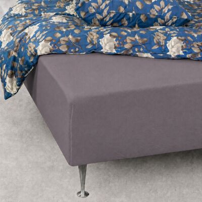 Nordstrand Stretchlaken 80x200x40 cm - Antracitgrå - 100% bomuld - Fitted Sheet Nordstrand Stretchlaken 80x200x40 cm - Antracitgrå - 100% bomuld - Fitted Sheet
