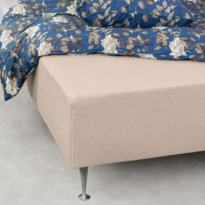 Nordstrand Stretchlaken 80x200cm - Sand - Bomuld Nordstrand Stretchlaken 80x200cm - Sand - Bomuld