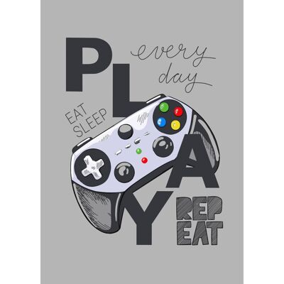 Borg Living Børnetæppe - Gamer - 100x140 cm - Blødt og lækkert Fleece tæppe - Borg Living Børnetæppe - Gamer - 100x140 cm - Blødt og lækkert Fleece tæppe -
