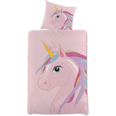 Licens Unicorn Sengetøj - 140x200cm - Rosa - Børn Licens Unicorn Sengetøj - 140x200cm - Rosa - Børn