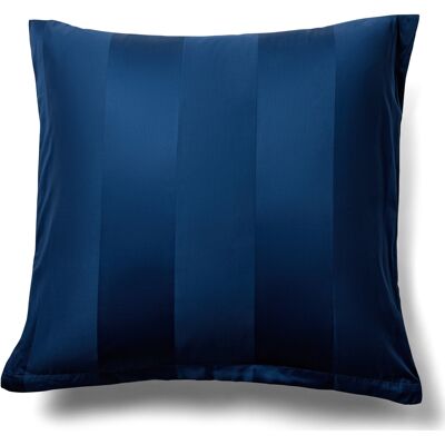 By Borg Pudebetræk - 60x63 cm - 100% bomuldssatin - Blå brede striber By Borg Pudebetræk - 60x63 cm - 100% bomuldssatin - Blå brede striber