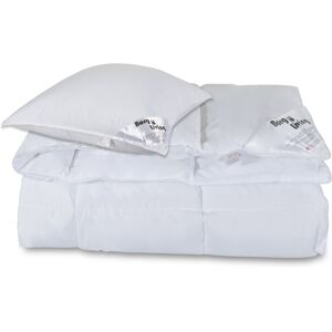 Borg Living Dyne pude sæt - Fiberdyne 140x200 cm + pude 60x63 cm - Helårsdyne fiber dyne - Microfiber dyne -