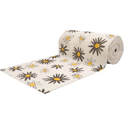 Borg Living Skridsikker bademåtte - På metermål - Hvid med blomster - 65 cm bred - Multifunktionsmåtte til vådrum Borg Living Skridsikker bademåtte - På metermål - Hvid med blomster - 65 cm bred - Multifunktionsmåtte til vådrum