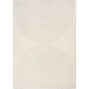 Nordstrand Home Gulvtæppe - 80x150 cm - Vævet - Cremefarvet med mønster - Eclipse - Nordstrand Home Gulvtæppe - 80x150 cm - Vævet - Cremefarvet med mønster - Eclipse -