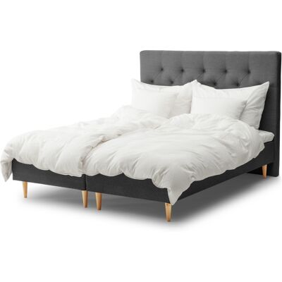 Nordstrand Home Boxmadras 160x200 cm - Favorit - Dobbeltseng Inkl. topmadras og ben - Ekstra komfort Nordstrand Home Boxmadras 160x200 cm - Favorit - Dobbeltseng Inkl. topmadras og ben - Ekstra komfort