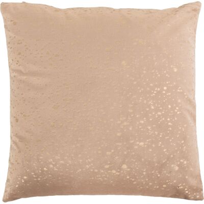 Pyntepude - 45x45 cm - Beige farvet med guld print - Sofapude med blødt velour look - Borg living Pyntepude - 45x45 cm - Beige farvet med guld print - Sofapude med blødt velour look - Borg living