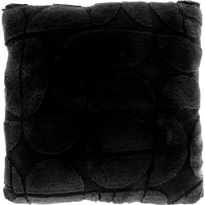 Borg Living Pyntepude - 45x45 cm - Fake fur - Sort Borg Living Pyntepude - 45x45 cm - Fake fur - Sort