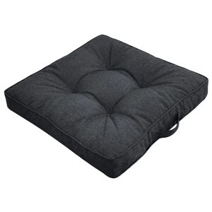 Nordstrand Home Futon hynde til havestol - 50x50 cm - 8 cm tyk - Antracitgrå havehynde til udendørs brug -