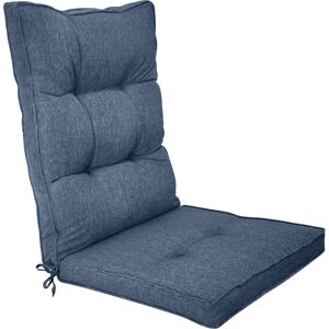 Nordstrand Home Eksklusiv havehynde til positionsstol - Ekstra blød 7 cm tyk luksus havehynde til høj stoleryg - Moderne button design mørkeblå stolehynde - UV beskyttet hynde Nordstrand Home Eksklusiv havehynde til positionsstol - Ekstra blød 7 cm tyk luksus havehynde til høj stoleryg - Moderne button design mørkeblå stolehynde - UV beskyttet hynde