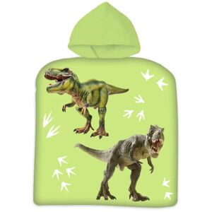 Licens Badeponcho - Børnehåndklæde - Dinosaurus - 50x100 cm - 100% Bomuld