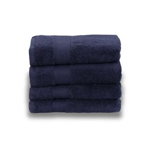 Borg Living Håndklæde egyptisk bomuld - 50x100cm - Mørkeblå - Luksus håndklæder fra By Borg