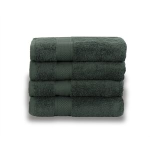 Borg Living Håndklæde egyptisk bomuld - Gæstehåndklæde 40x60cm - Mørkegrøn - Luksus håndklæder fra By Borg