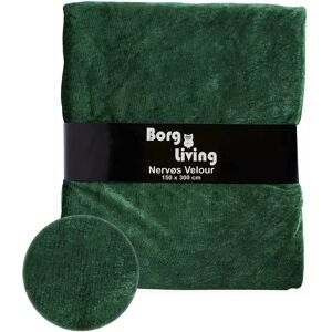 Borg Living Velour dug - 9 meter - Grøn - Nervøs velour - Pakke med 9 meter