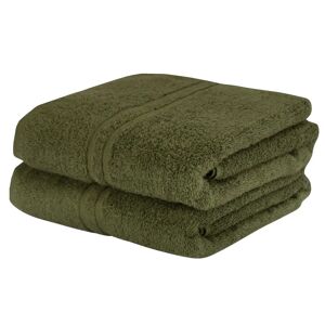In Style Håndklæde - 50x90 cm - Grøn - 100% Bomulds håndklæde - Ekstra blødt