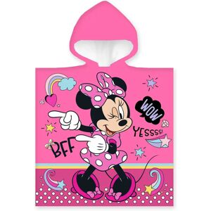 Licens Badeponcho - Børnehåndklæde - 50x100 cm - Minnie Mouse BFF - 100% Bomuld