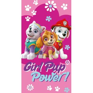 Licens Badehåndklæde - 70x140 cm - Paw Patrol - Girl Pup Power - 100% Bomuld