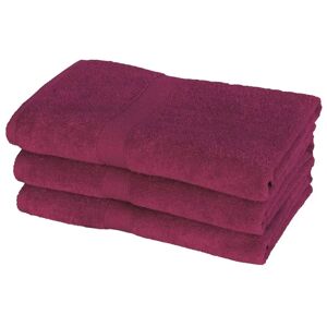 Egeria Badehåndklæde - 70x140 cm - Diamant - Aubergine - 100% Bomuld - Bløde bade håndklæder fra