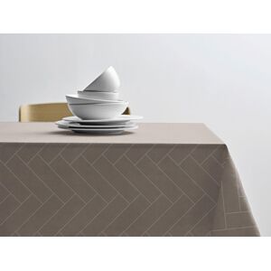 Södahl Damaskdug 140x320 - 100% damaskvævet bomuld - Tiles - Taupe Södahl Damaskdug 140x320 - 100% damaskvævet bomuld - Tiles - Taupe