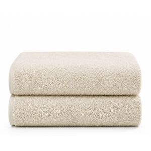 Nordisk Tekstil Bomulds Håndklæder - 2 Stk - Naturlige - 70x140cm - OEKO-TEX Nordisk Tekstil Bomulds Håndklæder - 2 Stk - Naturlige - 70x140cm - OEKO-TEX