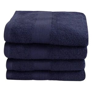 ByBorg Håndklæde - 50x100 cm - Mørkeblå - 100% Bomuld - Frotte håndklæde fra By Borg