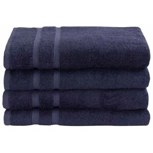 ByBorg Bambus Badehåndklæde - 70x140 cm - Mørkeblå - Bløde håndklæder fra Premium - By Borg" "