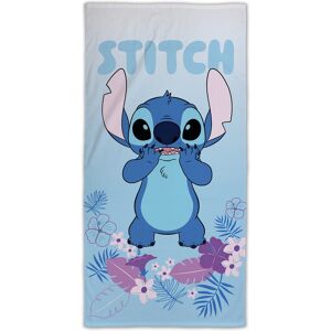 Licens Stitch håndklæde - 70x140 cm - 100% bomuld - Blødt badehåndklæde med Stitch og blomster Licens Stitch håndklæde - 70x140 cm - 100% bomuld - Blødt badehåndklæde med Stitch og blomster
