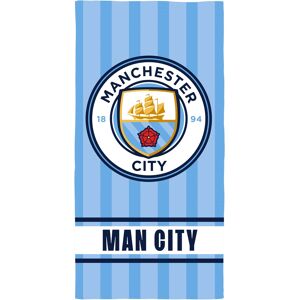 Licens Manchester City håndklæde - 70x140 cm - 100% bomuld - Blødt badehåndklæde med Manchester City logo Licens Manchester City håndklæde - 70x140 cm - 100% bomuld - Blødt badehåndklæde med Manchester City logo