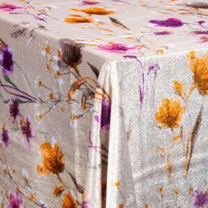 Borg Living Velour dug - Sandfarvet med blomster - 3 meter - Nervøs velour - Pakke med 3 meter Borg Living Velour dug - Sandfarvet med blomster - 3 meter - Nervøs velour - Pakke med 3 meter