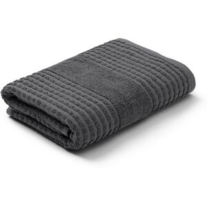 JUNA håndklæde - 100% økologisk bomuld - Badehåndklæde 70x140 cm - Check mørkegrå JUNA håndklæde - 100% økologisk bomuld - Badehåndklæde 70x140 cm - Check mørkegrå
