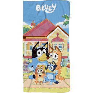 Licens Bluey håndklæde - 70x140 cm - 100% bomuld - Blødt badehåndklæde med Bluey og hendes familie Licens Bluey håndklæde - 70x140 cm - 100% bomuld - Blødt badehåndklæde med Bluey og hendes familie