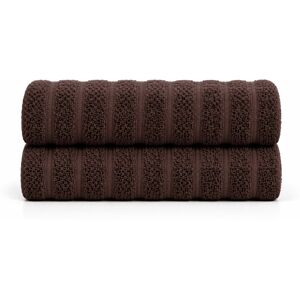 Borg Living Bomulds håndklæder - 100% kæmmet bomuld - Badehåndklæder 70x140 cm - 2-pak - Brun Borg Living Bomulds håndklæder - 100% kæmmet bomuld - Badehåndklæder 70x140 cm - 2-pak - Brun