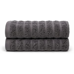 Borg Living Bomulds håndklæder - 100% kæmmet bomuld - Gæstehåndklæder 30x50 cm - 2-pak - Mørkegrå Borg Living Bomulds håndklæder - 100% kæmmet bomuld - Gæstehåndklæder 30x50 cm - 2-pak - Mørkegrå