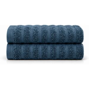 Borg Living Bomulds håndklæder - 100% kæmmet bomuld - Badehåndklæder 70x140 cm - 2-pak - Blå Borg Living Bomulds håndklæder - 100% kæmmet bomuld - Badehåndklæder 70x140 cm - 2-pak - Blå