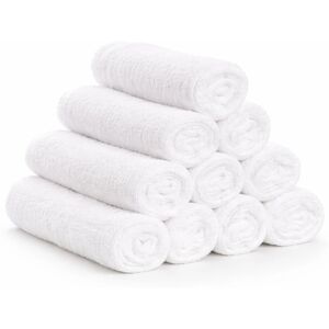 In Style Bomulds vaskeklude - 100% bomuld - 30x30 cm - 10-pak - Hvid In Style Bomulds vaskeklude - 100% bomuld - 30x30 cm - 10-pak - Hvid