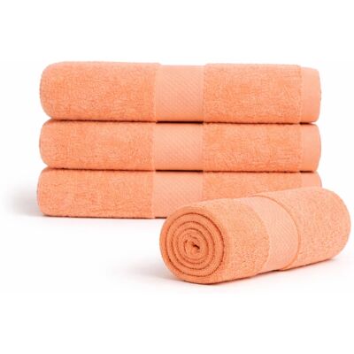 Egeria Bomulds Håndklæde - 50x100 cm - Diamant - Orange - Blød & Absorberende Egeria Bomulds Håndklæde - 50x100 cm - Diamant - Orange - Blød & Absorberende