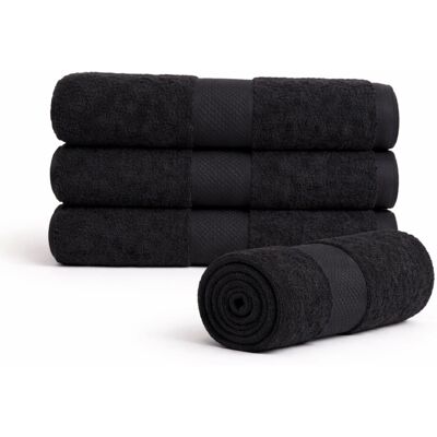 Egeria Diamant Håndklæde - 50x100 cm, Sort - 100% Bomuld Egeria Diamant Håndklæde - 50x100 cm, Sort - 100% Bomuld