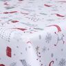 Borg Living Tekstil voksdug - Nisser, juletræer og gaver - 140 cm bred - På metermål