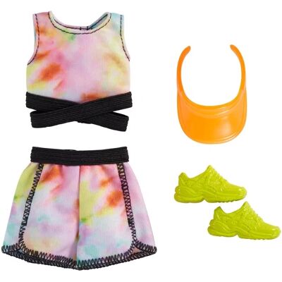 Mattel Barbie Fashion and Access Complete Look - tie-dye sportsæt Mattel Barbie Fashion and Access Complete Look - tie-dye sportsæt