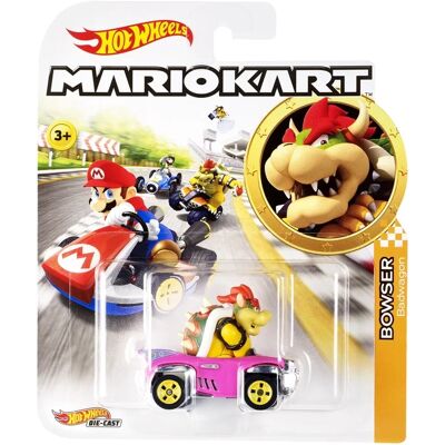 Mattel Hot Wheels Mario Kart Replica Diecast - Bowser - 1:64 Mattel Hot Wheels Mario Kart Replica Diecast - Bowser - 1:64