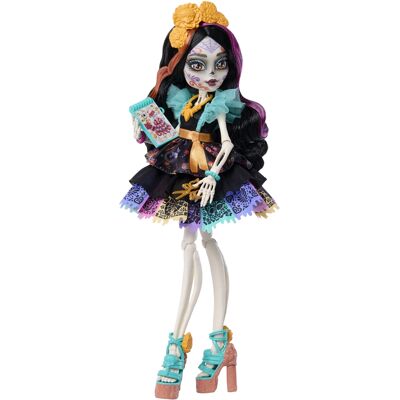 Monster High Skelita Calaveras basisdukke - 8 tilbehørs dele - 30 cm Monster High Skelita Calaveras basisdukke - 8 tilbehørs dele - 30 cm