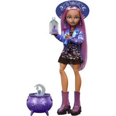 Monster High Moonspell Magic Layla Stone dukke med magisk kedel - 30 cm Monster High Moonspell Magic Layla Stone dukke med magisk kedel - 30 cm