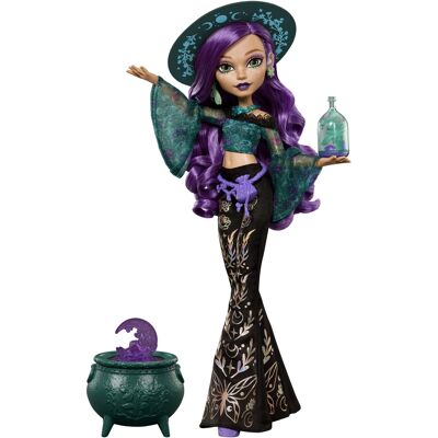 Monster High Moonspell dukke Magic Willow dukke med masgisk tilbehør - 30 cm Monster High Moonspell dukke Magic Willow dukke med masgisk tilbehør - 30 cm