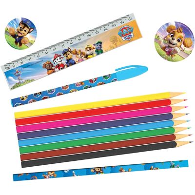 HOME-TEX Paw Patrol skrivesæt - Blyanter, lineal, blyantspidser og viskelæder HOME-TEX Paw Patrol skrivesæt - Blyanter, lineal, blyantspidser og viskelæder
