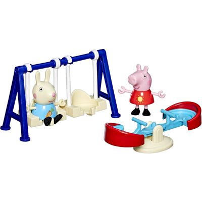 Hasbro Gurli Gris Moments legesæt - Gurli og Rebecca på legeplads Hasbro Gurli Gris Moments legesæt - Gurli og Rebecca på legeplads