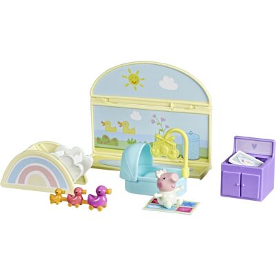 Hasbro Gurli Gris Baby Evies børneværelse med figur – 8 dele Hasbro Gurli Gris Baby Evies børneværelse med figur – 8 dele