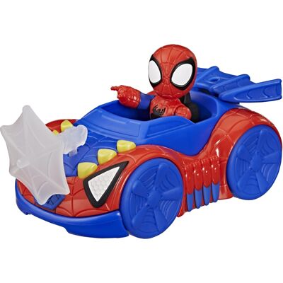 Hasbro Spidey Web Crawler køretøj med figur og nettilbehør - 7,6 cm Hasbro Spidey Web Crawler køretøj med figur og nettilbehør - 7,6 cm