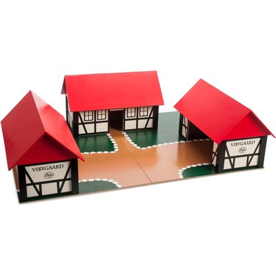 HOME-TEX Vibygaard - Trelænget træbondegård til dyr- 60x44 cm HOME-TEX Vibygaard - Trelænget træbondegård til dyr- 60x44 cm