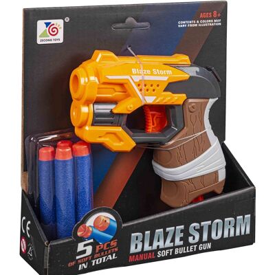 HOME-TEX Blaze Storm Softbullet pistol - Trælook HOME-TEX Blaze Storm Softbullet pistol - Trælook