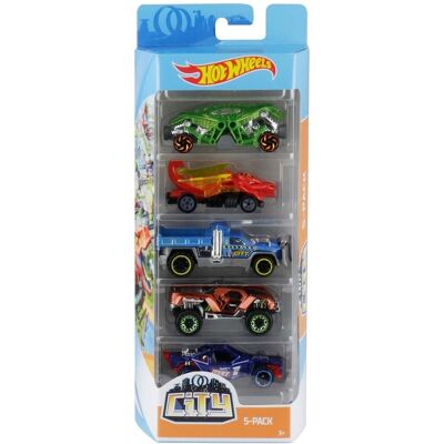 Mattel Hot Wheels basis biler 5-paks - Hot Rods Mattel Hot Wheels basis biler 5-paks - Hot Rods
